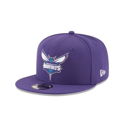 Charlotte Hornets Gorra | New Era NBA Basic 9fifty Snapback Cap Mexico - Morados